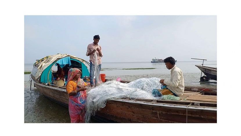 ভোলার নারী জেলে