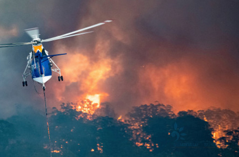 অস্ট্রেলিয়ায় দাবানলে বাড়িঘর পুড়ে ছাই
