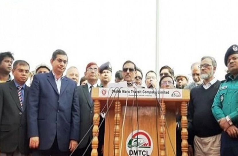 মেট্রোরেলের লাইন বসানো কাজের উদ্বোধন