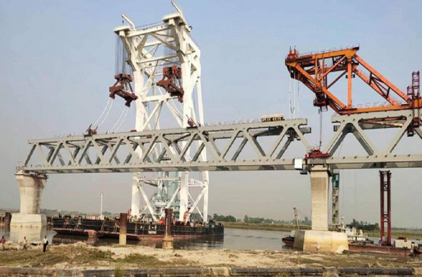 পদ্মা সেতুর ৩১৫০ মিটার দৃশ্যমান