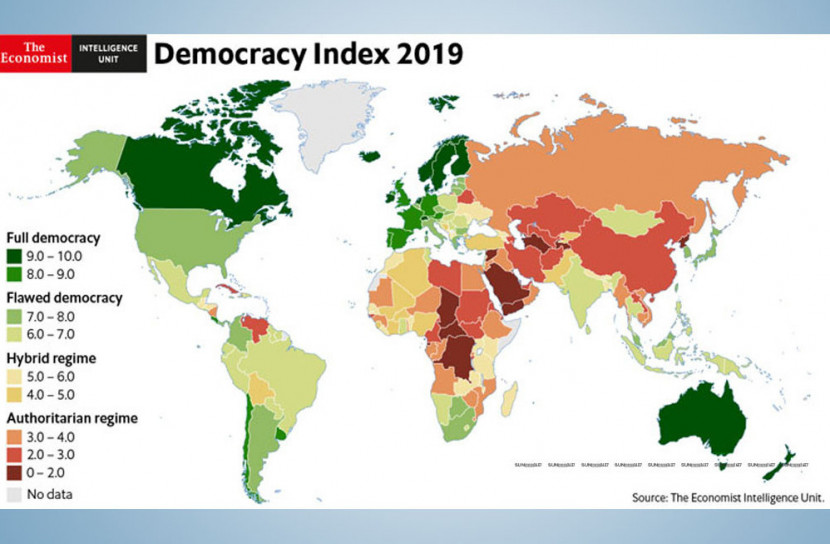 গণতন্ত্র সূচকে আট ধাপ এগিয়েছে বাংলাদেশ