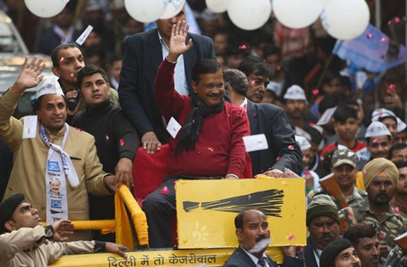 তৃতীয় মেয়াদে মুখ্যমন্ত্রী হিসেবে কেজরিওয়ালের শপথ