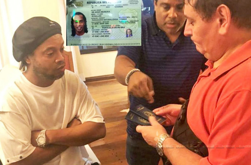 জাল পাসপোর্ট নিয়ে গ্রেপ্তার কিংবদন্তি রোনালদিনহো