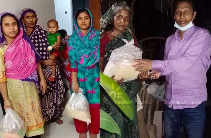 লকডাউনে দুস্থ মানুষের কল্যাণে সামাজিক সংগঠন বিনি