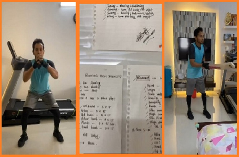 শোবার ঘরই মুশফিকের জিম