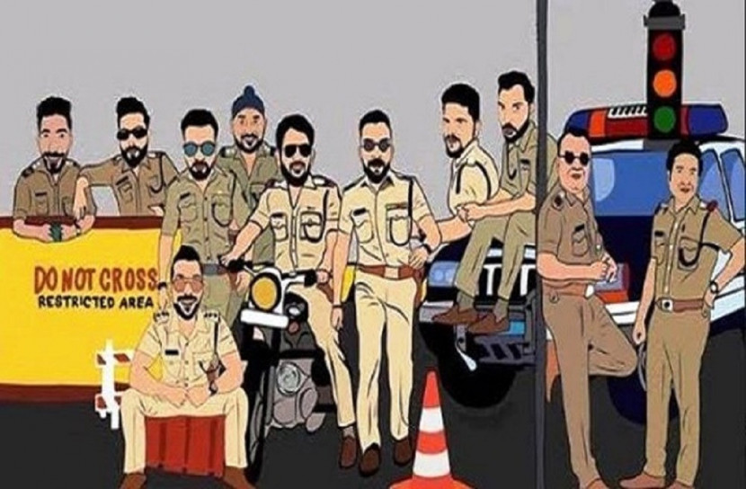 অভিনব পন্থায় পুলিশকে সম্মান দেখাল মুম্বাই ইন্ডিয়ান্স