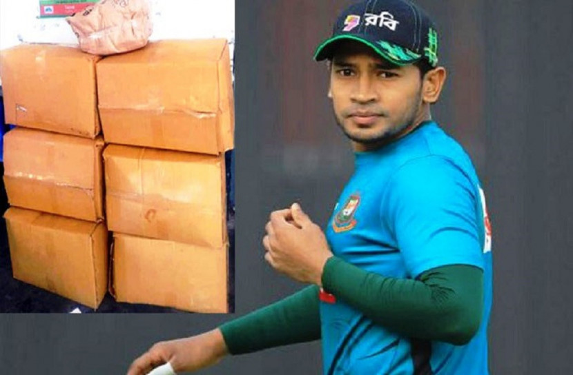 সুরক্ষা সামগ্রী নিয়ে স্বাস্থ্যকর্মীদের পাশে দাড়ালেন মুশফিক