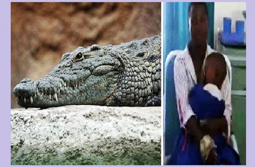 কুমিরের মুখ থেকে সন্তানকে রক্ষা করলেন মা