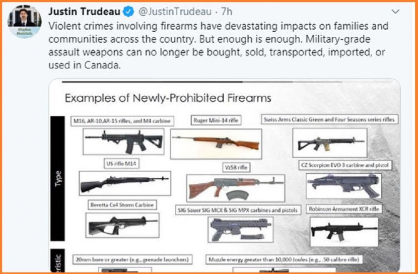 কানাডায় নিষিদ্ধ হলো 1500 মডেলের আগ্নেয়াস্ত্র