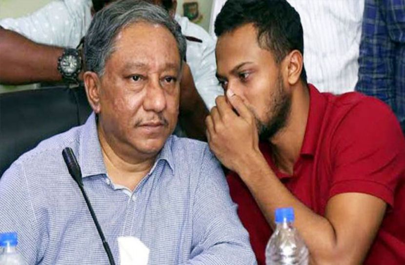 অবশেষে নিষেধাজ্ঞার বিষয়ে পাপনকে নিয়ে মুখ খুললো সাকিব