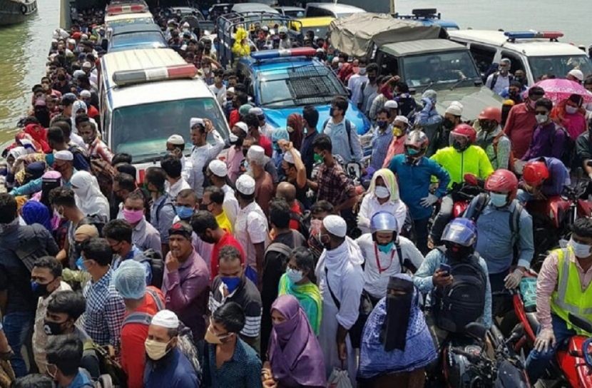 ঘরমুখো মানুষের ঢল বাড়ছেই