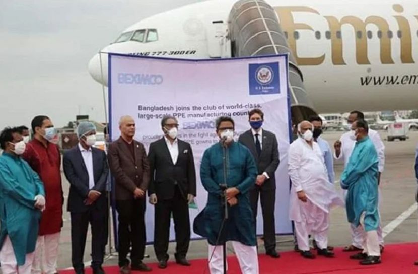 যুক্তরাষ্ট্রে পিপিই রপ্তানি শুরু