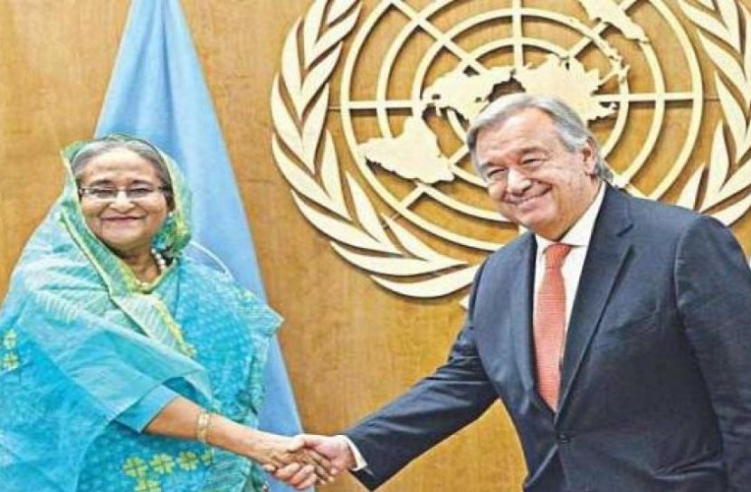 প্রধানমন্ত্রীকে ফোনে শুভেচ্ছা জাতিসংঘ মহাসচিবের