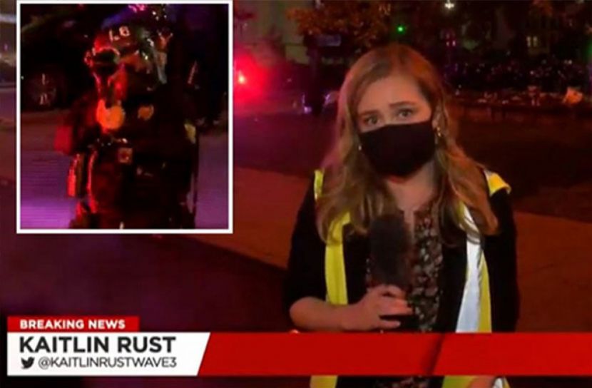 লাইভে রিপোর্টারকে গুলি করতে যাচ্ছিল পুলিশ!