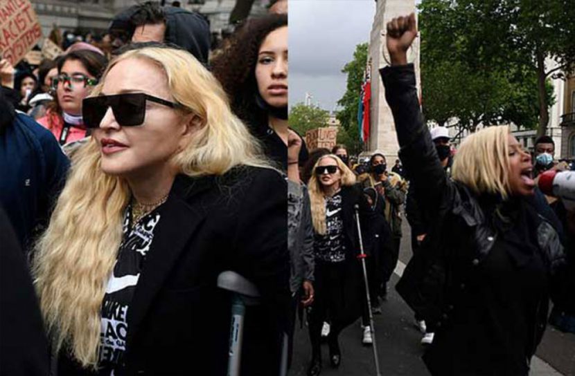 ম্যাডোনাও যোগ দিলেন বর্ণবাদ বিরোধী আন্দোলনে