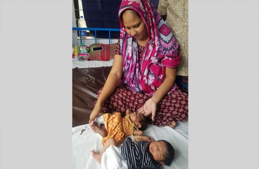 প্রথম, সন্তান, জন্মের ,৩৯, দিন, পর, জমজ, শিশু,র জন্ম!,