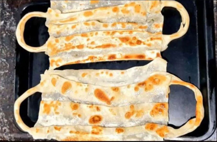 মাস্ক পরোটায় নেট দুনিয়া তোলপাড়