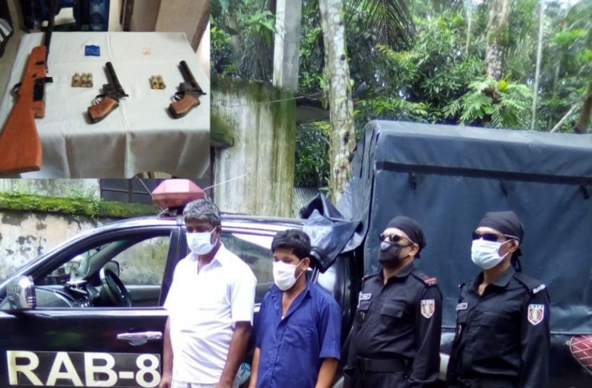  র‌্যাবের অভিযানে তিন শীর্ষ সন্ত্রাসী গ্রেপ্তার, অস্ত্র জব্দ