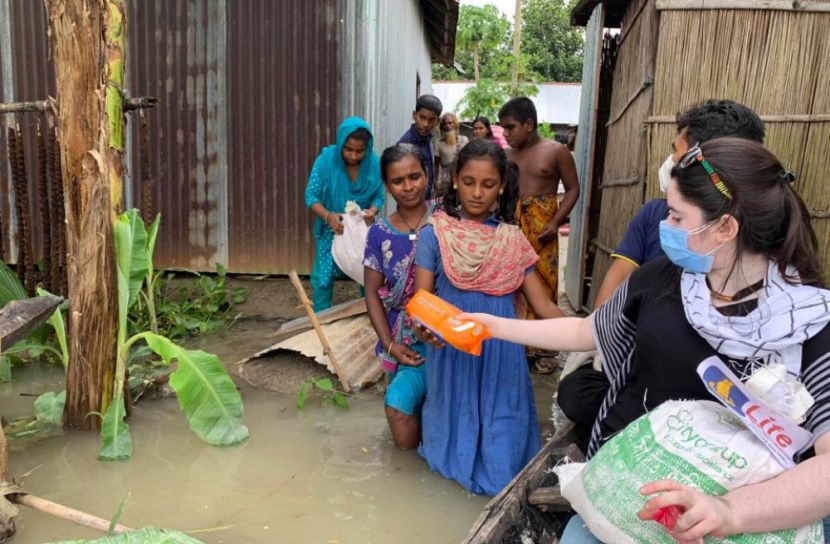 দুর্যোগ কবলিত নারীদের মাসিক সুরক্ষা দিচ্ছে নন্দিতা সুরক্ষা