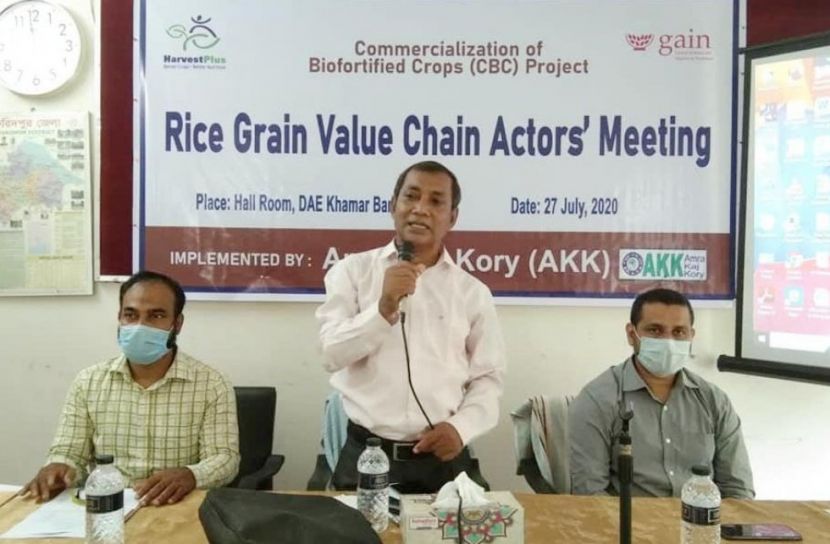 ফরিদপুরে রাইস গ্রেইন ভেল্যু চেইন অ্যাক্টরস কর্মশালা শুরু