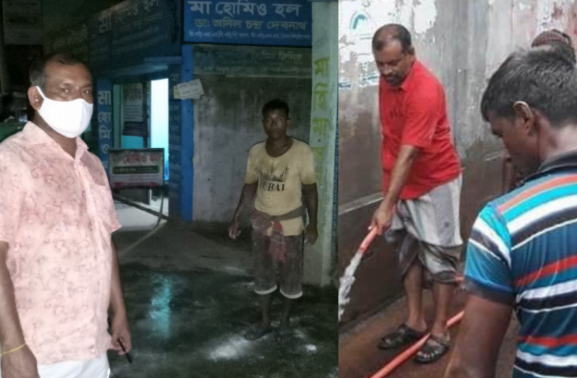 মাধবদীতে চলছে কোরবানির বর্জ্য পরিষ্কার 