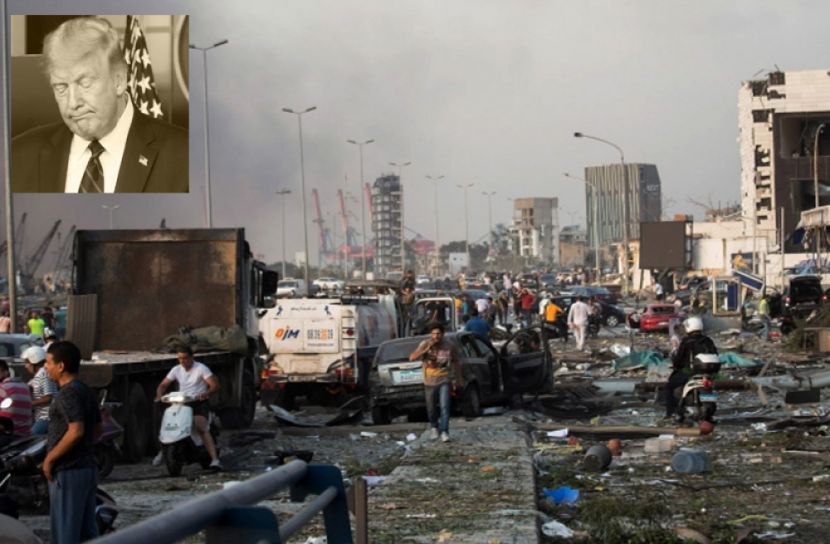 বৈরুতে বিস্ফোরণ নয়, বোমা হামলা: ট্রাম্প