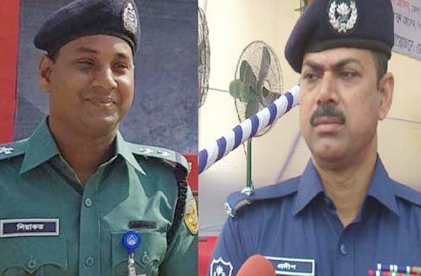 এসআই লিয়াকত আলী ও ওসি প্রদীপ কুমার দাশ