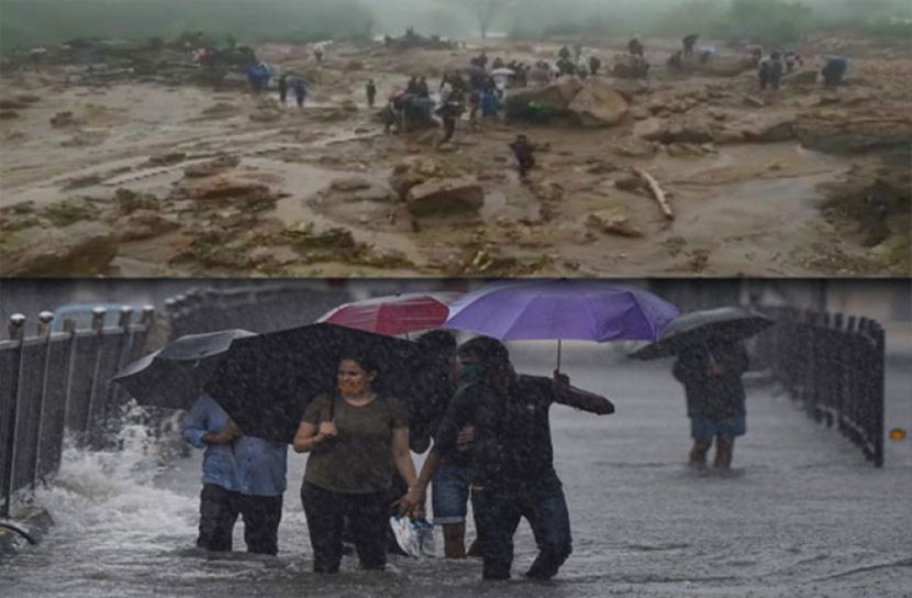 প্রাকৃতিক দুর্যোগে লণ্ডভণ্ড কেরালায়, নিহত ১২ জন