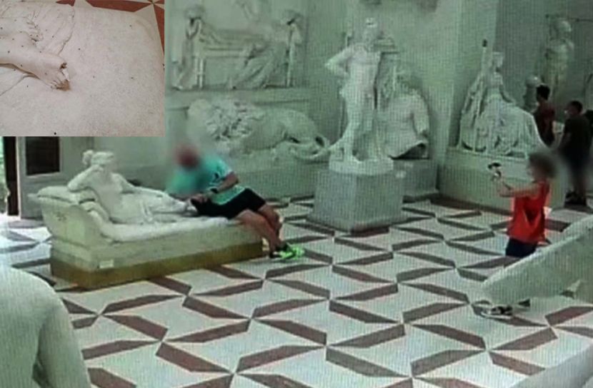 ২০০ বছরের পুরনো মূর্তি ভাঙল পর্যটক