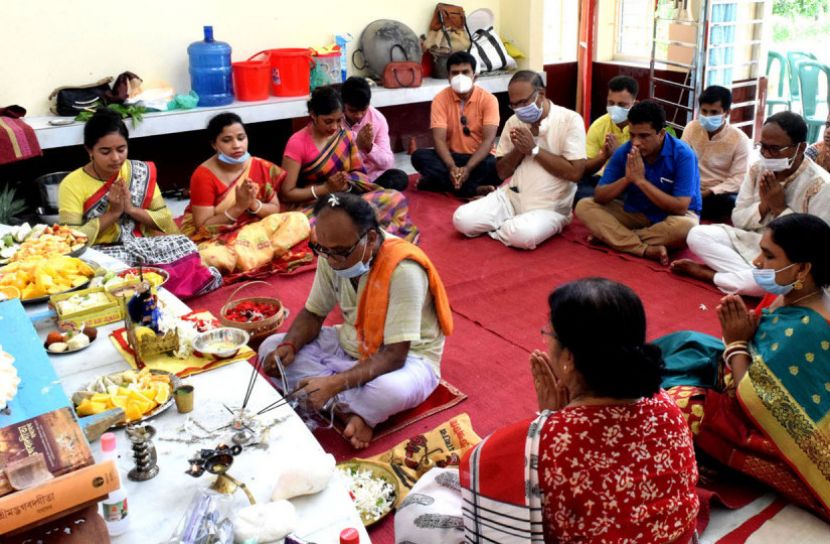 খুবিতে জন্মাষ্টমী উদযাপন