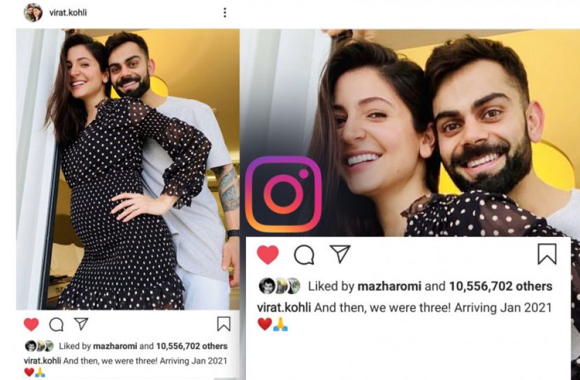 বিরাট-আনুশকার লাইকের রেকর্ড