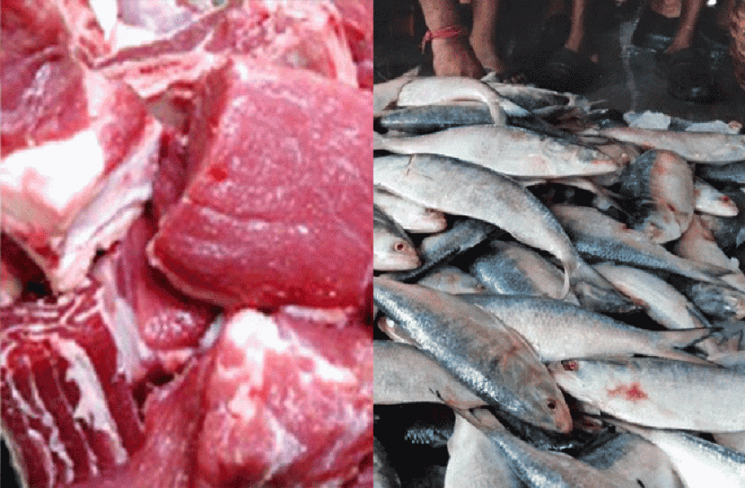 স্বস্তি নেই ইলিশে, দাম কমেছে মাংসের