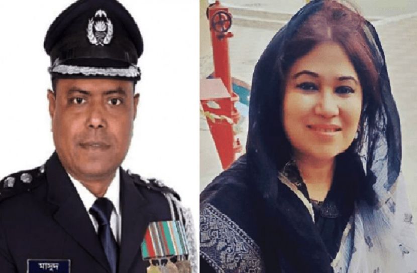 এসপি এ বি এম মাসুদ হোসেন ও নাজনীন সারোয়ার কাবেরী