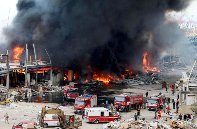 লেবাননের বৈরুত বন্দরে আবারও অগ্নিকাণ্ড