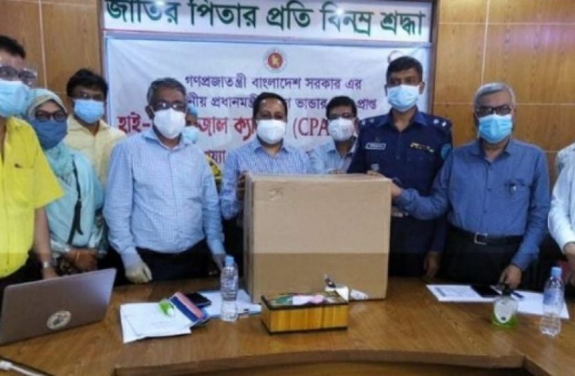 প্রধানমন্ত্রীর পাঠানো দুটি হাই ফ্লো ন্যাজাল ক্যানোলা ফরিদপুর মেডিকেলে 