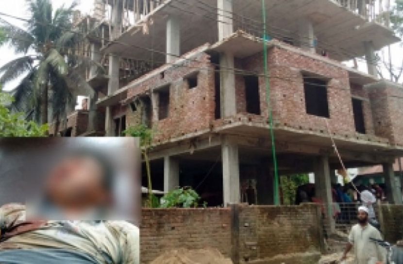 নির্মাণাধীন ভবনের ছাদ থেকে পড়ে শ্রমিক নিহত