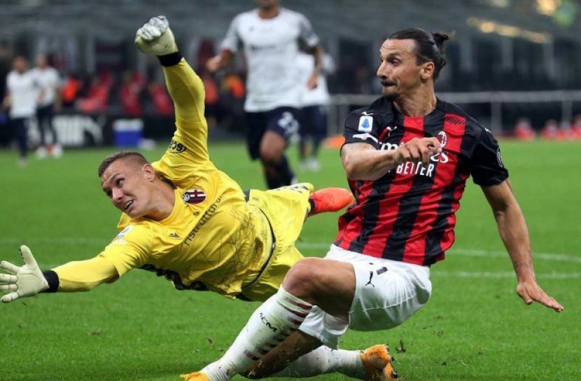 ইব্রার জোড়া গোলে জয় পেল এসি মিলান