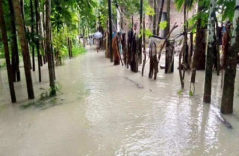 ঝালকাঠিতে নদীর পানি বেড়েছে