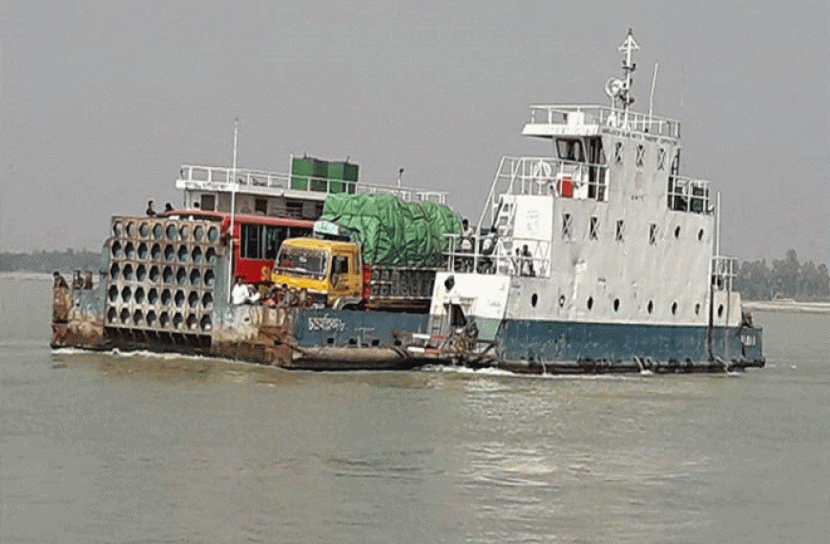শিমুলিয়ায় চলছে ৬ ফেরি, নেই কোন চাপ