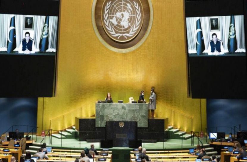 জাতিসংঘে ফের কাশ্মীর ইস্যুতে সরব ইমরান খান, ভারতের ওয়াক-আউট