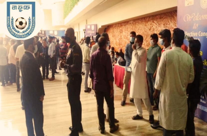 উৎসবমুখর পরিবেশে চলছে বাফুফে নির্বাচন