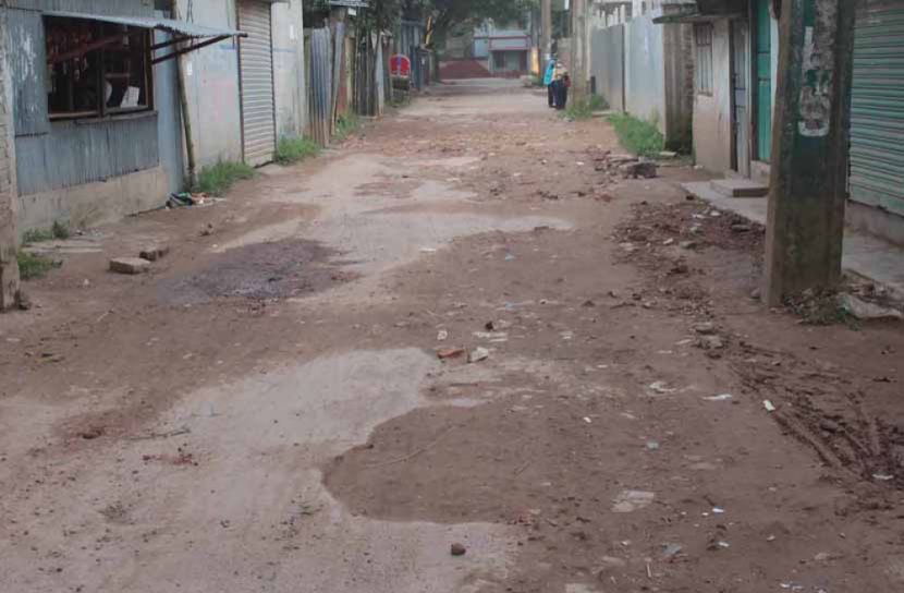 ফরিদপুর স্টেশন সড়কটির বেহাল দশা, ভোগান্তির অন্ত নেই