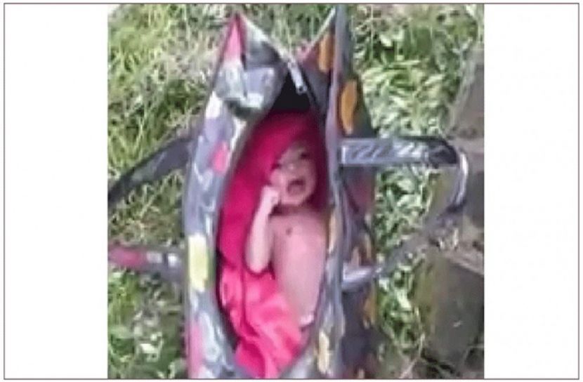 রাজধানীর ব্যস্ত সড়কে মিললো জীবিত নবজাতক