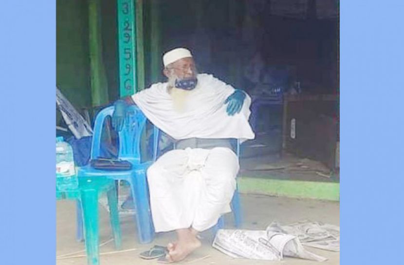 কাফনের কাপড় পড়ে নির্বাচনী প্রচারনায় বিএনপি প্রার্থী