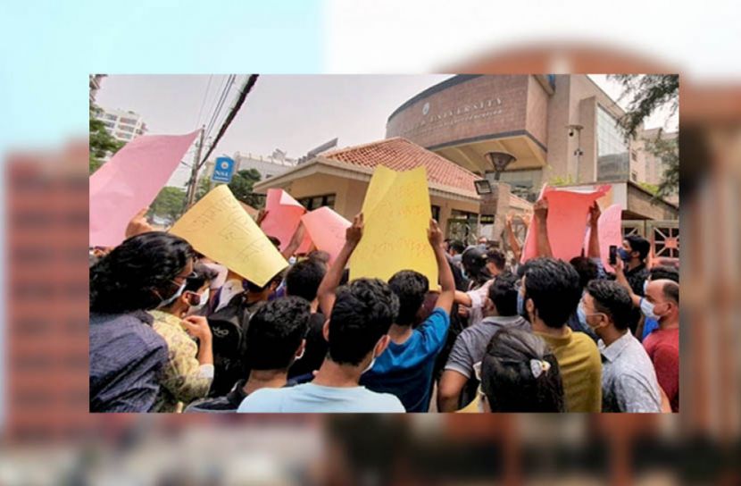 ৬ দফা দাবিতে উত্তাল নর্থ সাউথ বিশ্ববিদ্যালয়