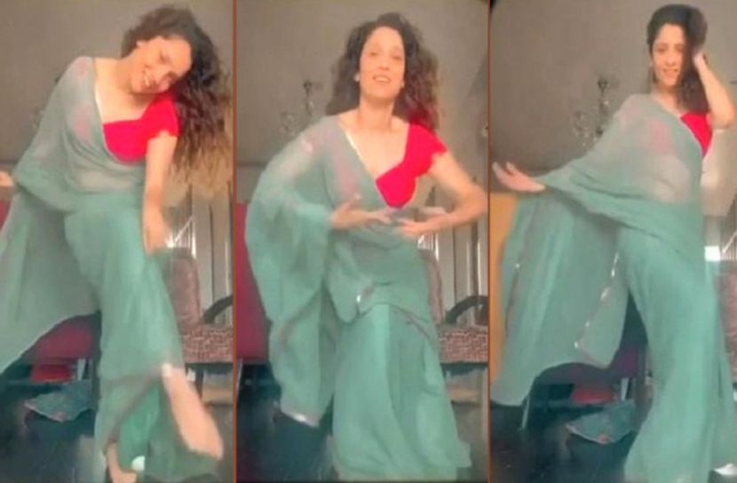 শাড়ি -ব্লাউজে উষ্ণতা চড়ালেন অঙ্কিতা