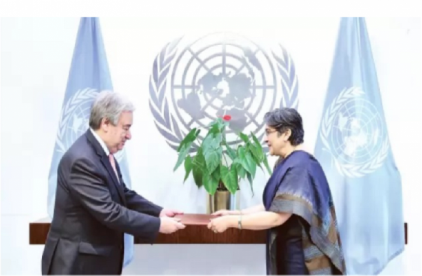 জাতিসংঘে বঙ্গোপসাগরের মহীসোপান সীমা সংক্রান্ত তথ্যাদি হস্তান্তর