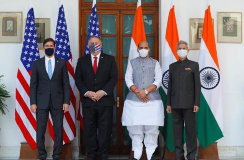 চীনকে ঠেকানোর উদ্দেশ্যে ভারত-যুক্তরাষ্ট্র সামরিক চুক্তি সই