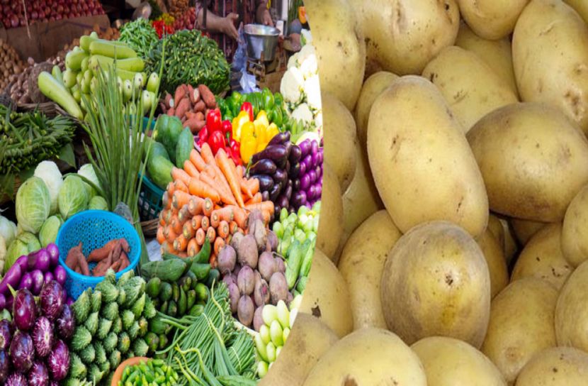 ঊর্ধ্বমূখী সবজির বাজার, নিজ স্থানে বহাল আলু