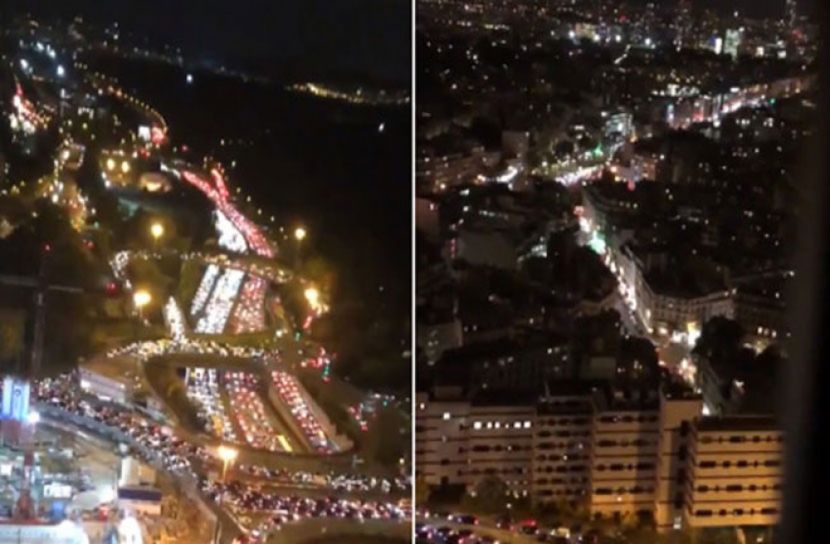 প্যারিস ছেড়ে পালাচ্ছে লাখ লাখ মানুষ, রাস্তায় ৭০০ কিমি লম্বা জ্যাম